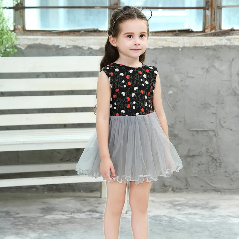 Летнее платье-пачка для девочек платье принцессы маленьких детей vestidos/детская