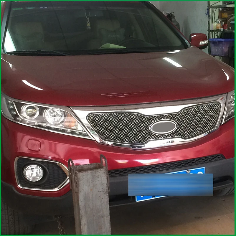 Автомобильный Стайлинг для Kia Sorento 2009 2010 2011 передний бампер из нержавеющей стали