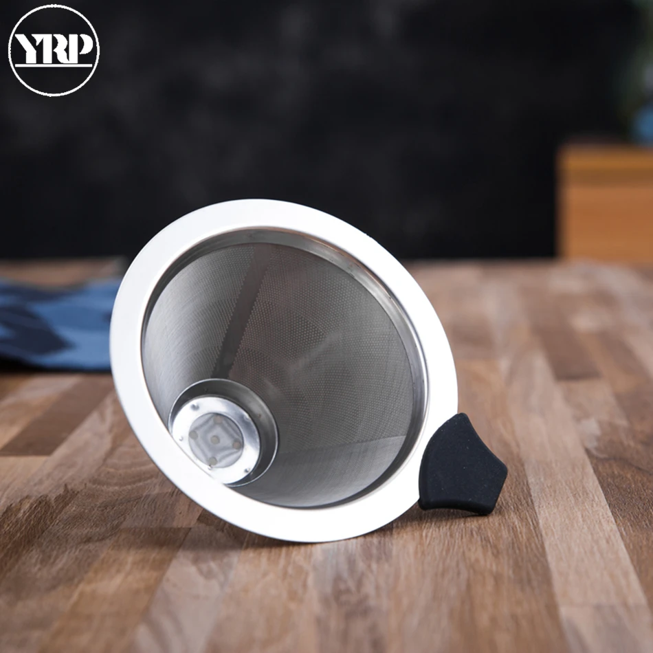 

YRP V60glass Coffee Kettle with Stainless Steel Filter Drip Brewing Hot Brewer Coffee Pot Dripper Barista Pour Over Coffee Maker