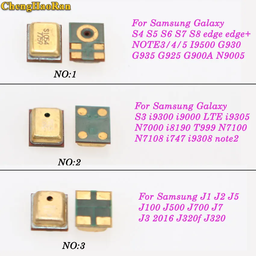 ChengHaoRan 1 шт. микрофон для Samsung Galaxy S6 S7 J1 J2 J5 J3 2016 J320f J320 A8 A9 Note 4 5 N9005 N9006