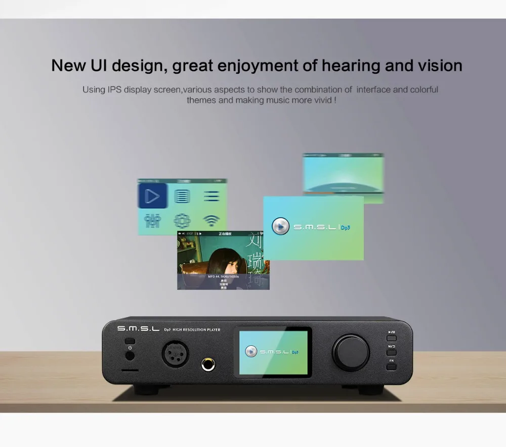 USB DAC SMSL DP3 усилители Bluetooth аудио декодер ES9018Q2C Hifi Dac аудио усилитель сбалансированный DSD цифровой плеер Усилитель