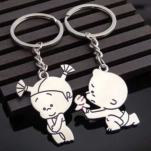 Bluelans 1 пара подарок для мальчиков и девочек брелок &quotЦветок&quot влюбленных пар