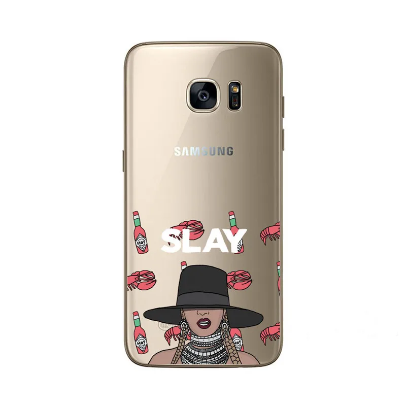 For Samsung Galaxy S7 Edge Luxury Sexy Rihanna Dark Work Funny Kimoji Cases Soft Cover Skin Funda Coque |