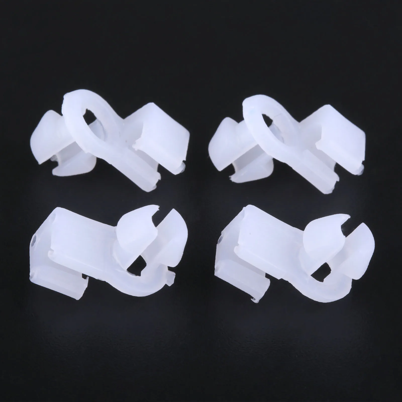 Yetaha 100pcs Plastic Door Lock Rod Clips Fixeding Side Fasteners Universal White Fit For Car Fender Bumper Carpet Floor Mat