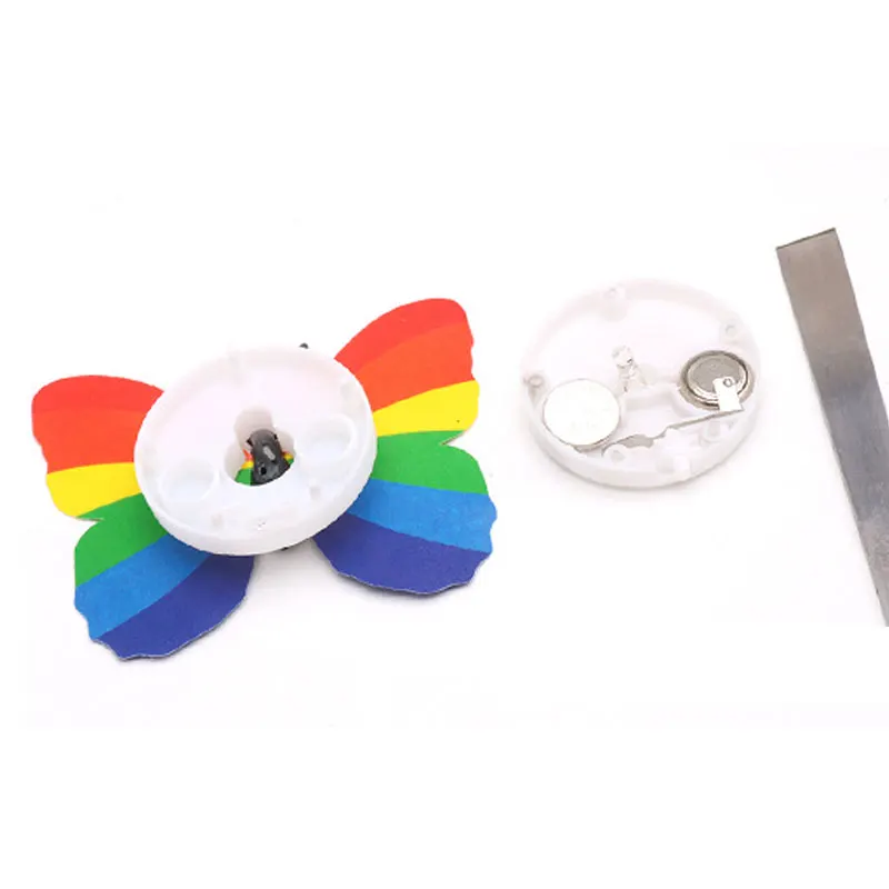 10 шт. креативные симуляционные светодиодные бабочки красочные