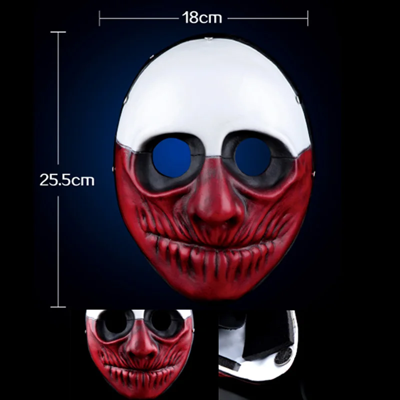 H& D ужасная маска на Хэллоуин Payday 2 маска новейшая тематическая игра серия полимерные страшные маски клоуна для маскарада вечерние декор стен искусство