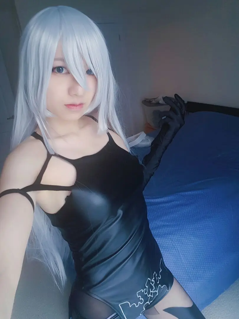 [Сток] костюм для косплея из искусственной кожи NieR: Automata A2, сексуальный обтягивающий топ+ леггинсы+ перчатки, новинка