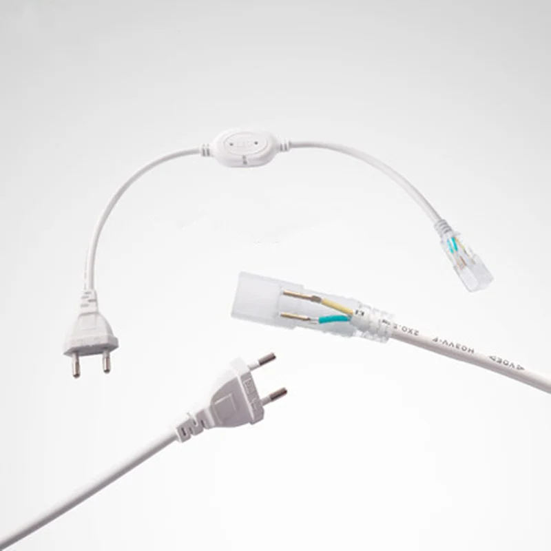 220v 3528/5050/ 3014 EU Plug широкий Разъем Светодиодная лента аксессуар специальные