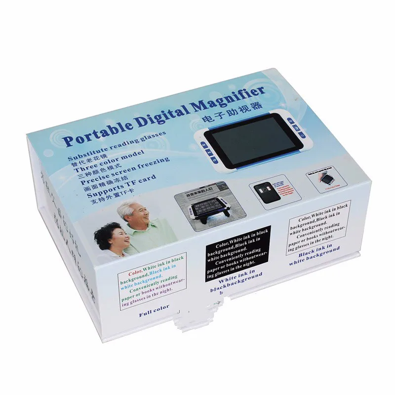 Лупа 2x 32x портативная низкая для видения 3 5 &quotЦветная Lcd карманная электронная