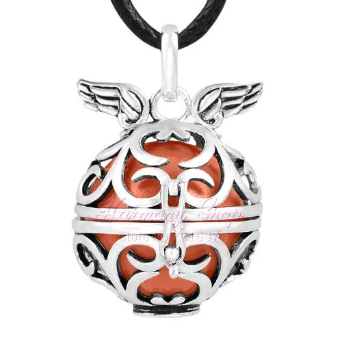 Евдора гармония шар медальон клетка ювелирные изделия крыло ангела кулон Ангел