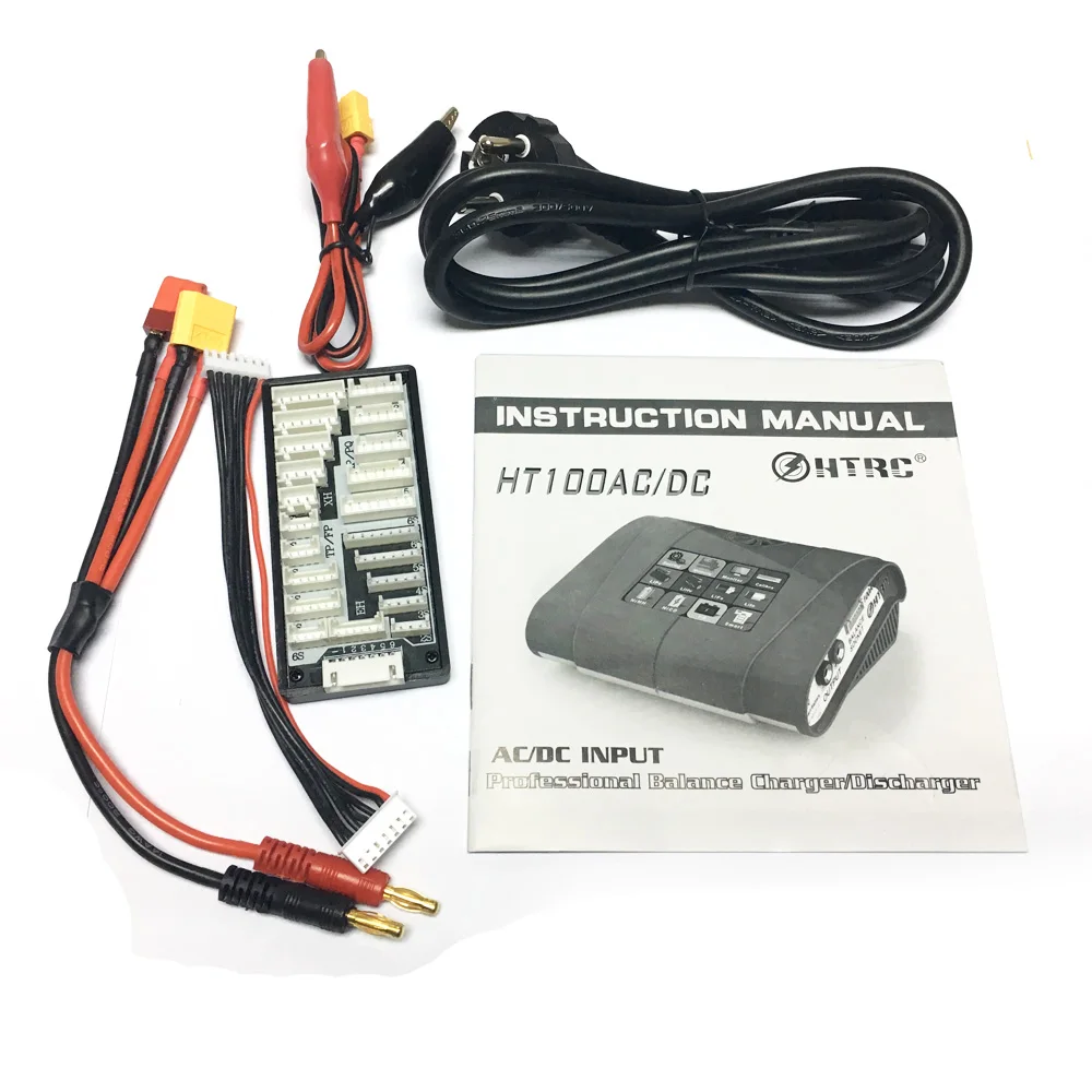 HTRC HT100 AC/DC 100 Вт 10A 3,2 дюймов Цвет ЖК-дисплей Сенсорный экран Батарея баланс Зарядное устройство Dis Зарядное устройство