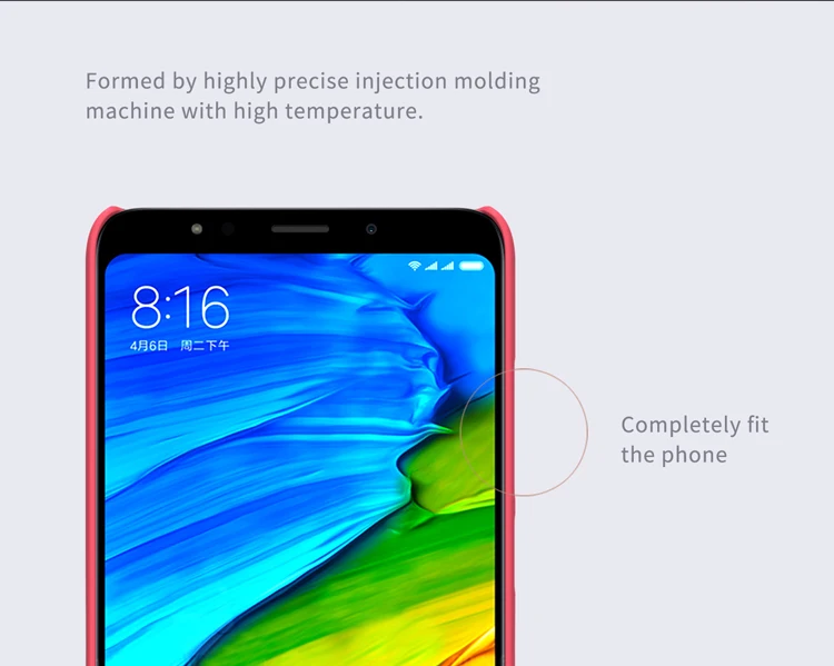 Xiaomi redmi 5 plus чехол xiaomi NILLKIN Супер Матовый Защитный матовый Жесткий Чехол для задней