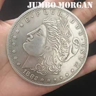 Jumbo Morgan Dollar (7 см) Волшебные трюки маг крупным планом уличные иллюзии реквизит аксессуары появляющаяся исчезающая монета Magia