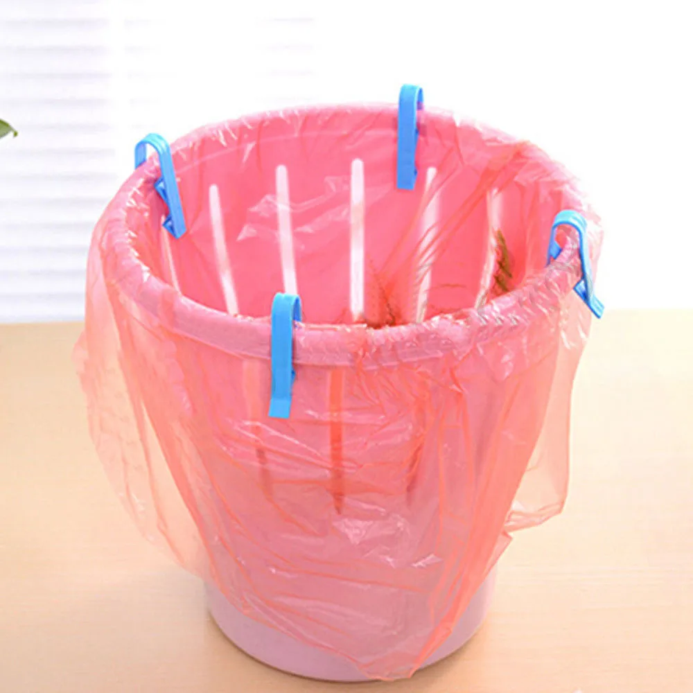 Практичный зажим для мусорных мешков корзины Противоскользящий фиксации X7.9 | Дом