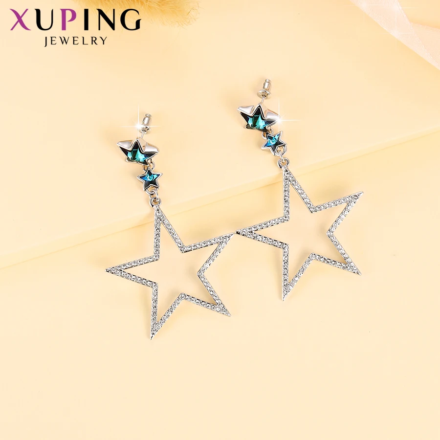 11,11 Xuping звезда серьги формы темперамент кристаллы от Swarovski Простые Ювелирные изделия для женщин рождественские подарки M67-20433