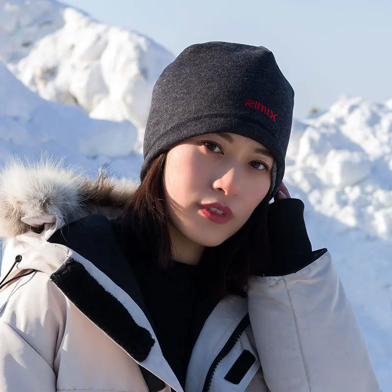 Wool hat winter Hat Plush Knitted Outdoor Sports/climbing/skiing/hiking Cap with Thermometer | Спорт и развлечения