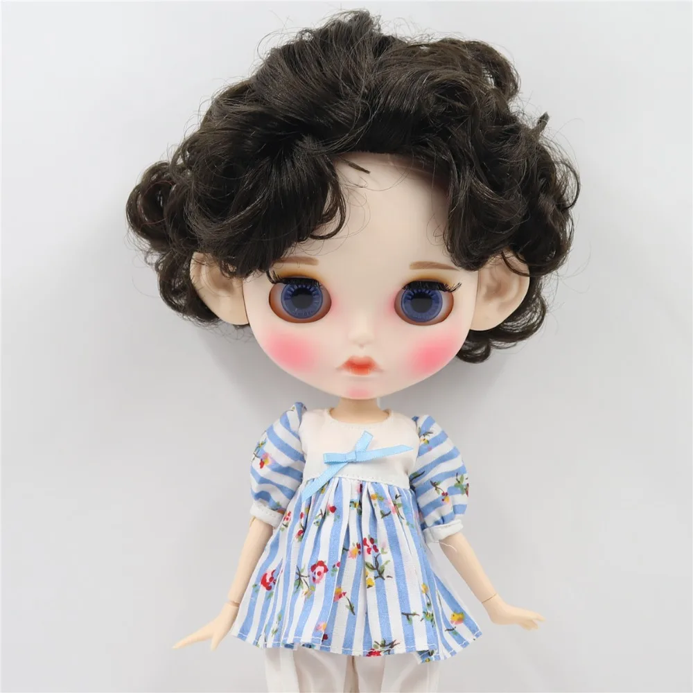 Ледяной DBS Blyth кукла 1/6 игрушка белая кожа совместное тело bjd черные волосы матовое