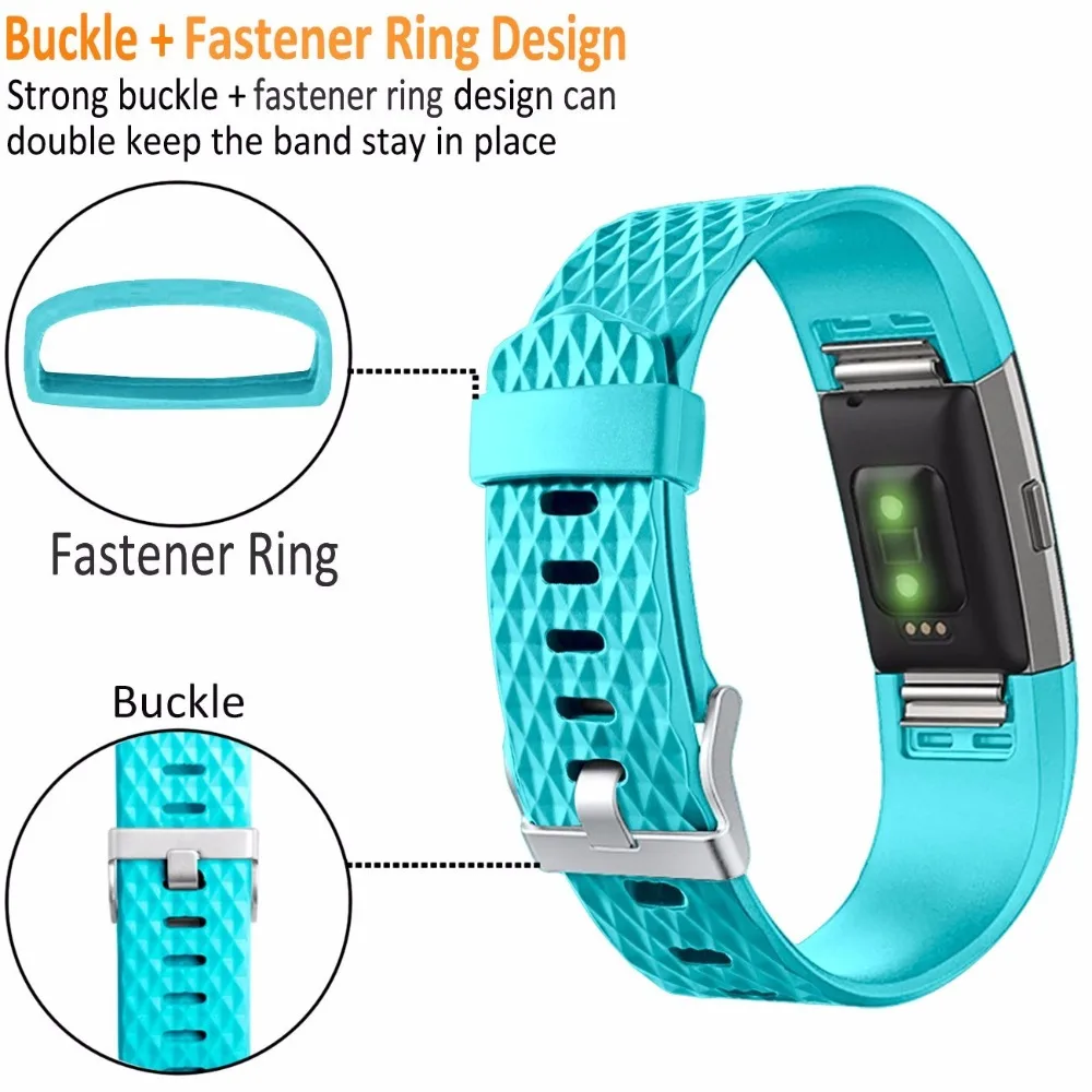 DUSZAKE F07 3D Браслет ремешок для браслета Fitbit Charge 2 Смарт часы силиконовые для браслета Fitbit Charge 2 ремешок для Fitbit Band