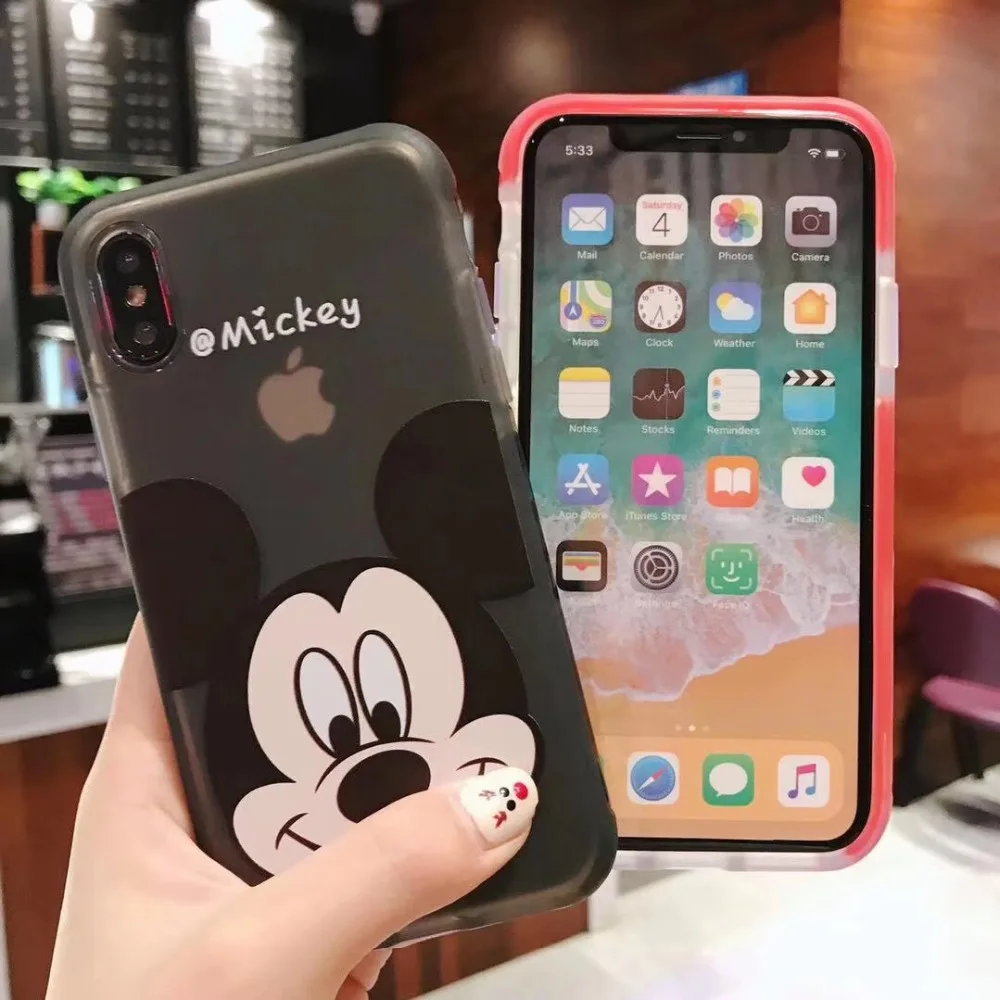 Мультяшный матовый чехол для телефона s, для iphone X, XR, XS, Max, 6, 6s, 7, 8 Plus, мягкий, симпатичный, из ТПУ, чехол, чехол, Fundas Capa