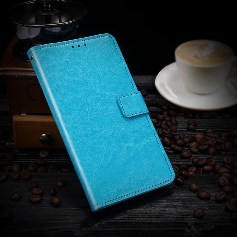 Redmi 7 Роскошный чехол-книжка из искусственной кожи, чехол для телефона, чехол для Xiaomi Redmi 7 Note 7, держатель для карт, подставка, чехол для Redmi GO - Цвет: Blue
