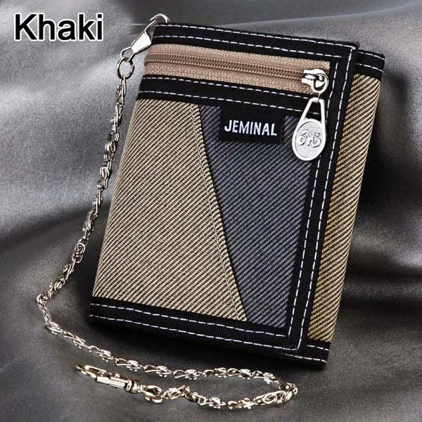 Khaki Модные мужские кошельки, хорошее качество, Брезентовая ткань, короткий клатч, кошельки, мужские сумочки, портмоне, кошелек, для карт, ID, держатель, сумки, Burse - Цвет: Khaki