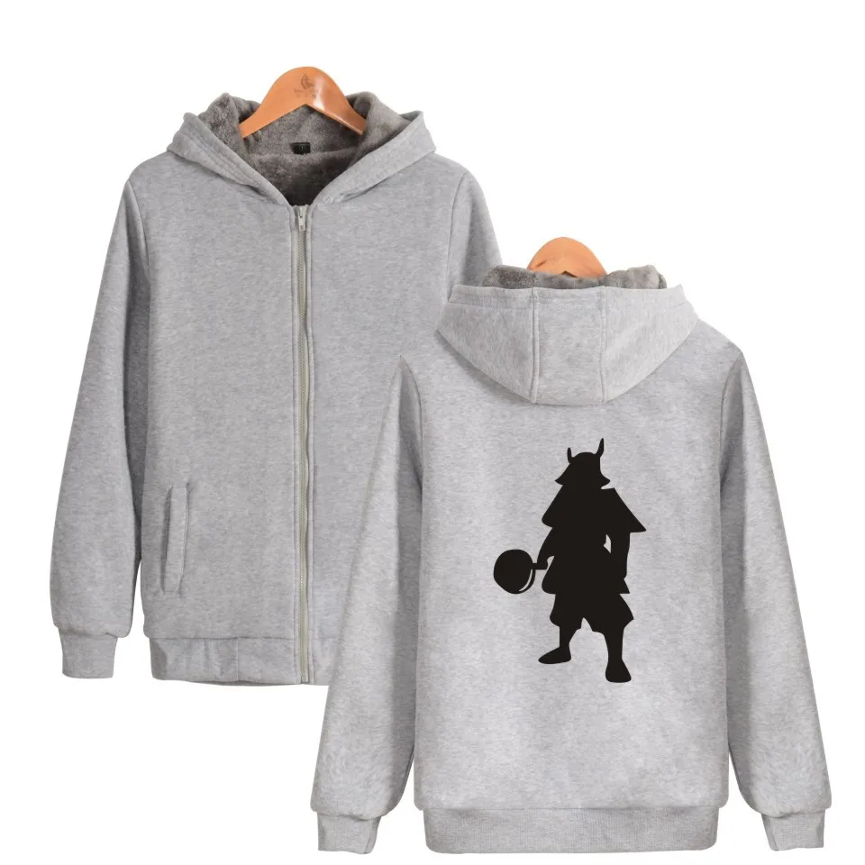 

Playerunknown's Battlegrounds Samurai Hoodies With Zipper Hat Men Thick Warm Hooded Winner Winner Chicken Dinner PUBG Clothes