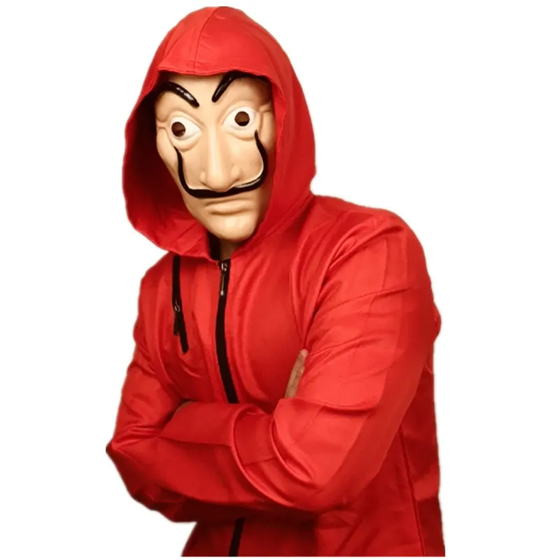 Dali пластиковая маска бумажный дом La Casa De Papel Косплей украшения маскарад Хэллоуин забавные инструменты