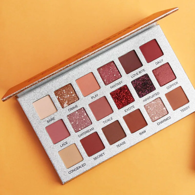 Новинка 18 цветов матовые Сияющие бриллиантовые тени для век Палитра мерцающие