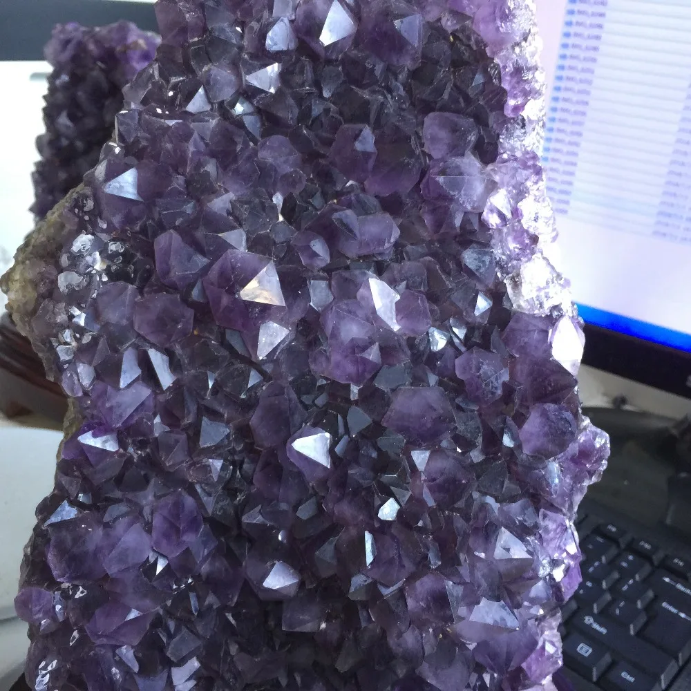 5 1 кг натуральный Глубокий фиолетовый аметистовая Друза Geode образец украшения