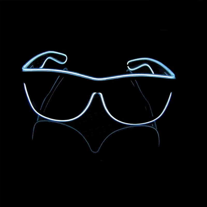 LED Glowing Glasses Flashing Glass EL Wires Novelty Party Decorative Club Lighting Cosplay Masks Gift Bright Light Sunglasses