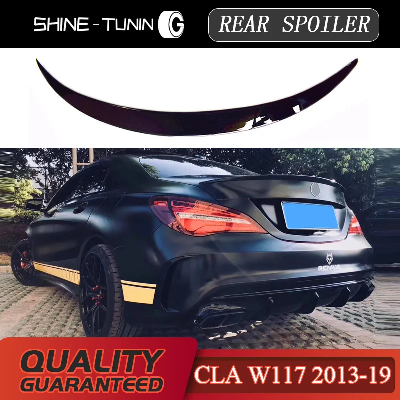 Спойлер CLA CLA45 W117 C117 задний спойлер из АБС-волокна для багажника и крыльев cla 200 250 260