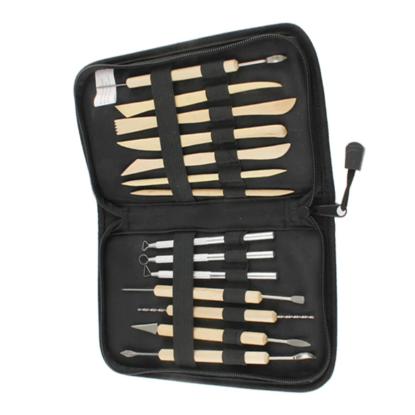 Набор из 14 деревянных металлических глиняных скульптур ручной работы