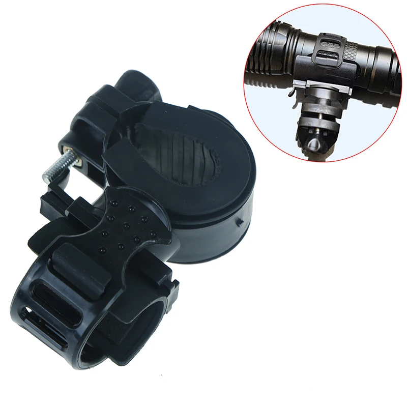 Велосипедный фонарик с креплением на резиновую светодиодную головку поворотным