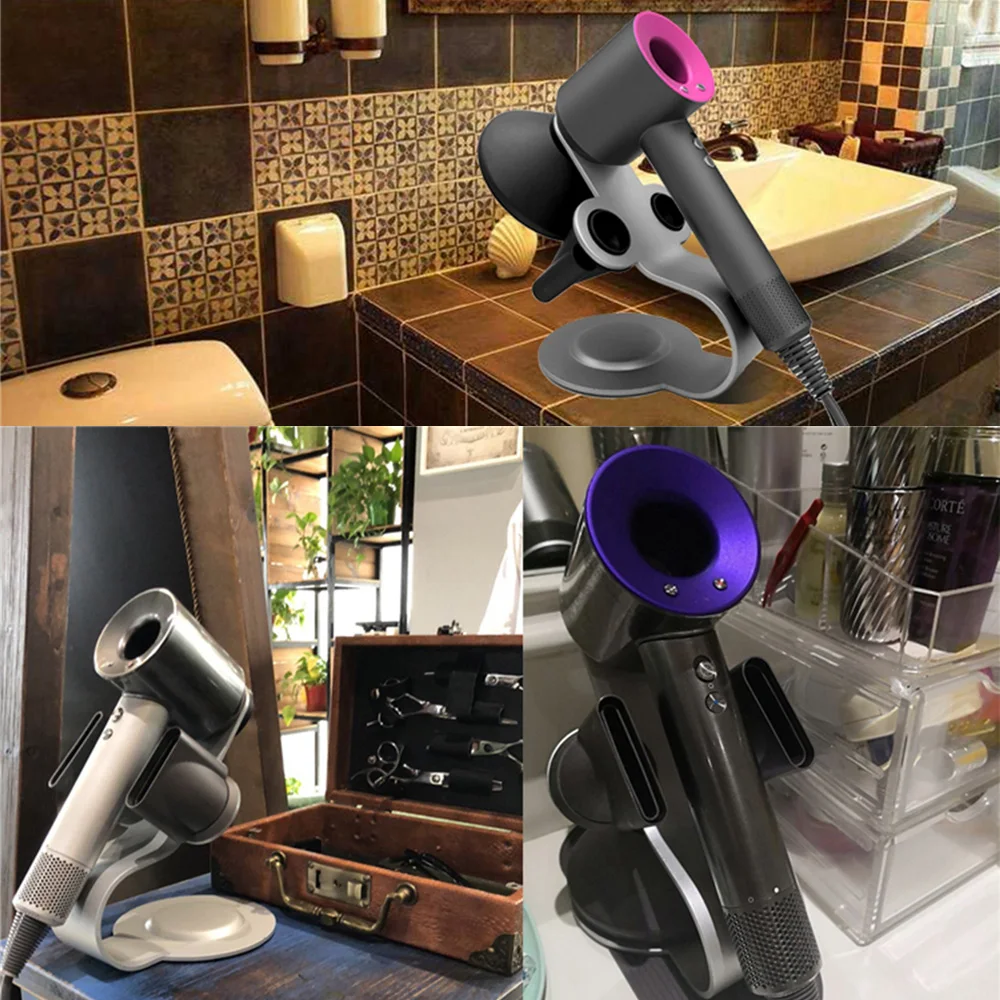 Магнитный кронштейн из алюминиевого сплава для Dyson, сверхзвуковой фен для волос, держатель для хранения, подставка для дома, органайзер для ванной комнаты