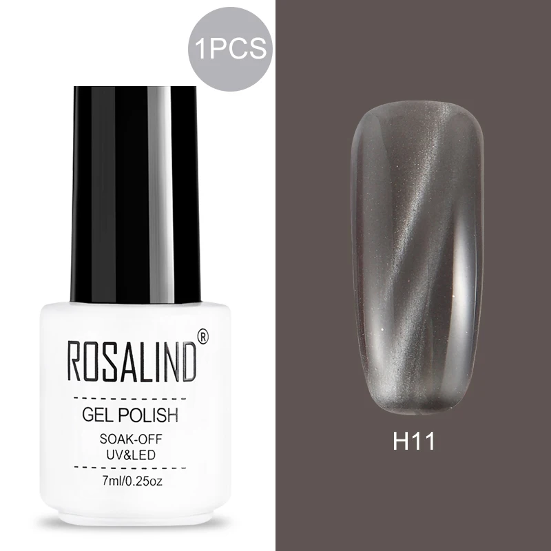 H11 ROSALIND Гель-лак для ногтей полигелевый лак Гибридный Полупостоянный УФ-лак для маникюра верхнее Базовое покрытие грунтовка Гель-лак для ногтей Laquer - Цвет: H11
