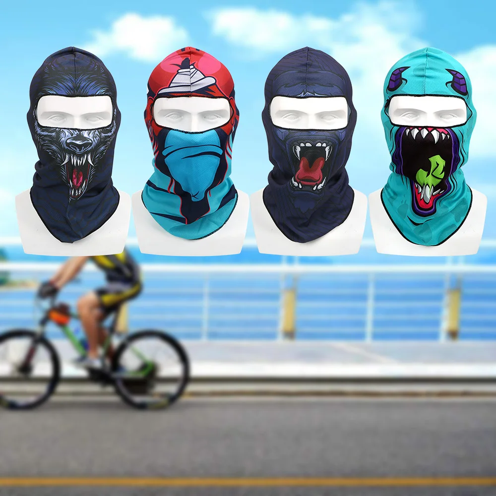 Летняя воздухопроницаемая Ветрозащитная маска Балаклава унисекс с полным