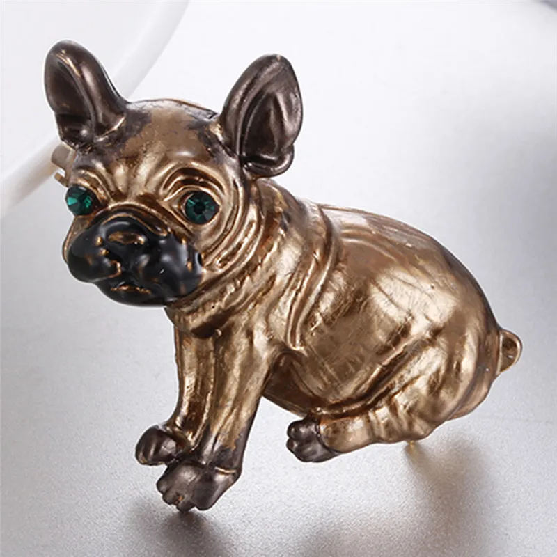 Модные Цветные пудельные броши в форме собаки для женщин милые стразы брошь виде