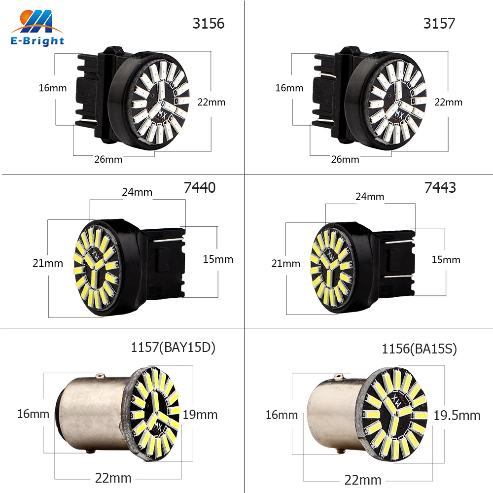 200 шт. 4014 19 SMD светодиодсветодиодный автомобильные лампы указателя поворота и