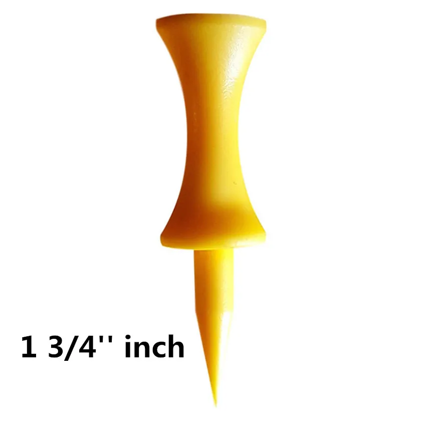 Yellow-45mm 24 Count Ти для гольфа Пластик замок Тройник 24 50 100 200 рассчитывать 1 1/4 ''1 1/2'' 1 3/4 ''2'' дюймовый короткие удлиненные 6 цветов в упаковке P& P - Цвет: Yellow-45mm 24 Count