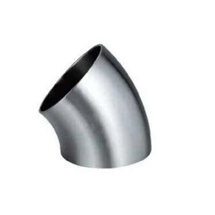 

60mm 2.36 Inch Pipe OD SUS 304 Stainless Steel Sanitary Butt Welding 45 Degree Elbow Fitting Home Brew Beer