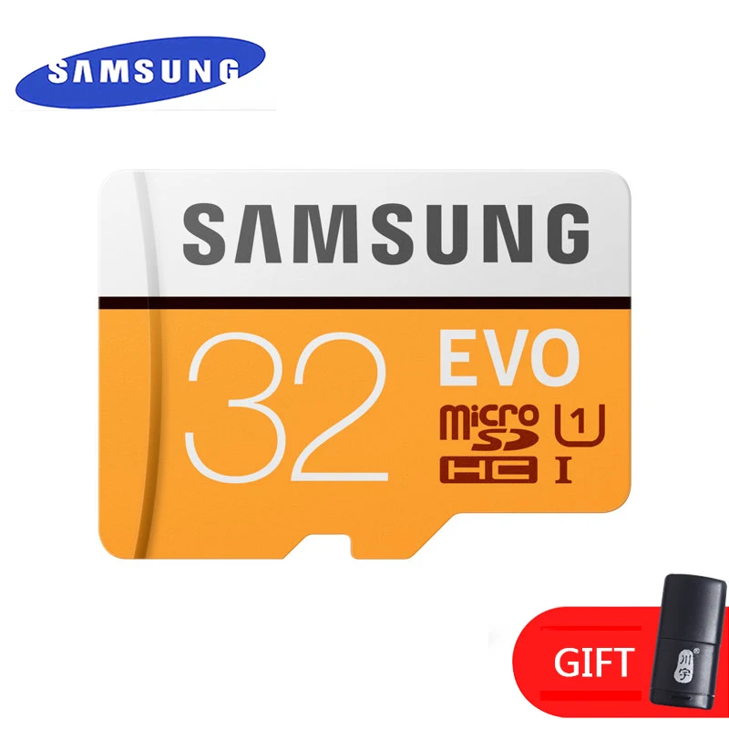32GB Class10 GIFT SAMSUNG Оригинальная карта памяти micro sd 16 Гб/32 ГБ/SDHC 64 Гб/SDXC класс 10 EVO TF флеш-КАРТЫ Подлинная безопасность - Емкость: 32GB Class10 GIFT