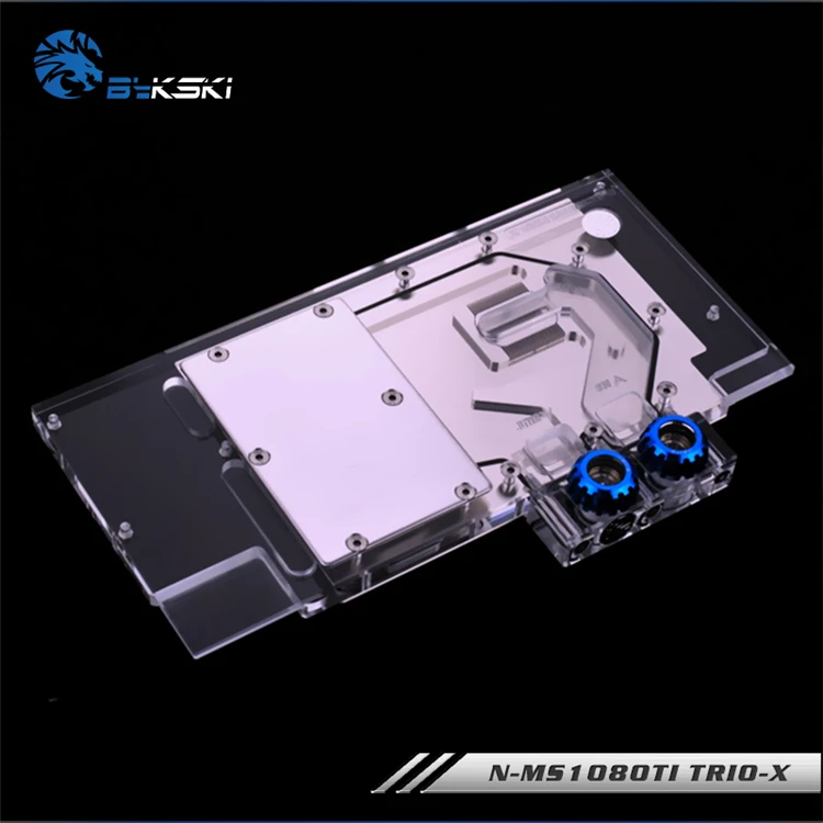 Bykski полный охват GPU водного блока для MSI GeForce GTX 1080Ti Gaming X Trio видеокарта с водяным охлаждением головы N-MS1080TI TRIO-X