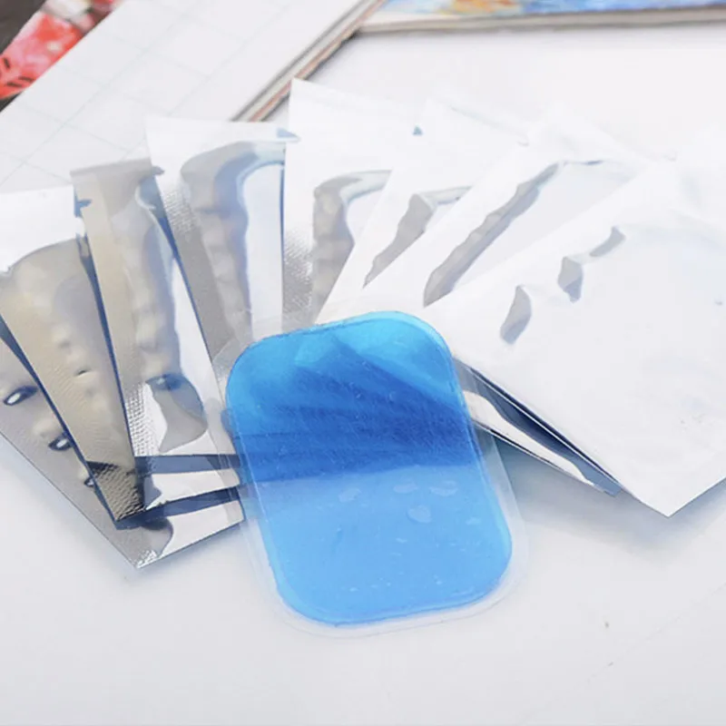 7pairs gel Умный тренажер для мышц, пояс, стимулятор мышц, АБС-пластик, тоник для мышц живота, EMS, пояс для стимуляции мышц для мужчин и женщин - Цвет: 7pairs gel