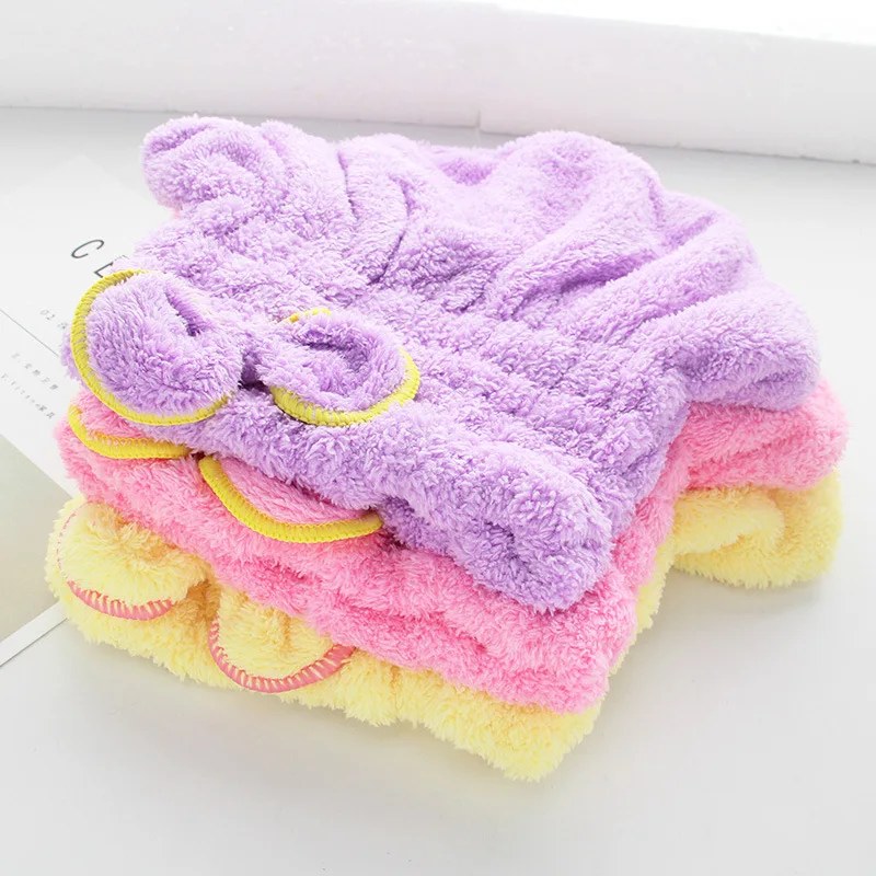 DINIWELL Women Girls Lady's Quick Dry Bath Hair Drying Towel Head Wrap Hat Makeup Shower Cap Bathing Tool Towel Head Wrap Hat