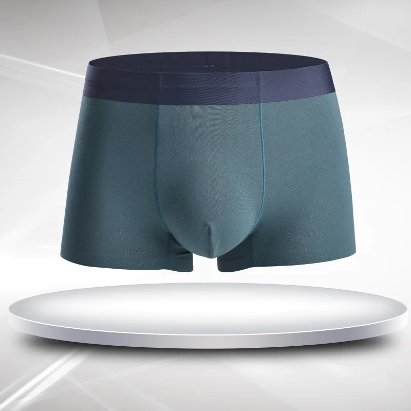 Luxury Men Boxer Ultra Thin Modal Silk Cotton Boxers Breathable Smooth Vintage Solid Mens Underwear 2pcs/lot | Мужская одежда