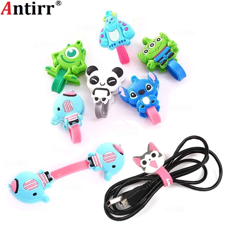 Многофункциональный мультяшный Шпулька для зарядного устройства USB кабеля