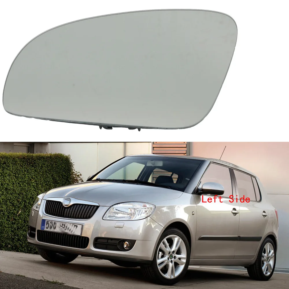 Левая сторона автомобиля зеркало Стекло для Skoda Fabia MK2 2007 2008 2009 2010 2011 2012 2013 зеркало Стекло с подогревом