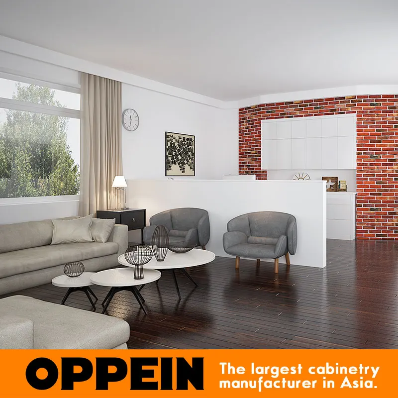 2016 Северная Америка Современная Белая и деревянная зернистая вилла домашняя