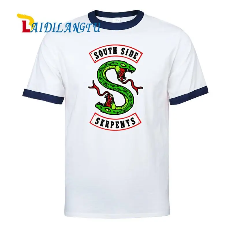 Летняя футболка в стиле хип-хоп забавная с ривердэйлом South Side Serpents милая