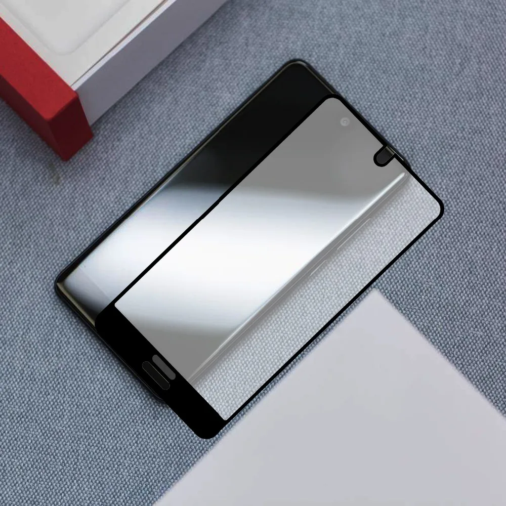 Черное закаленное стекло с полным покрытием для Sharp Aquos S2/5 5 дюйма защитная пленка
